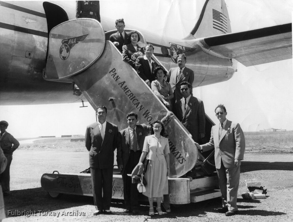 First group of Turkish Fulbrighters to U.S. in 1951