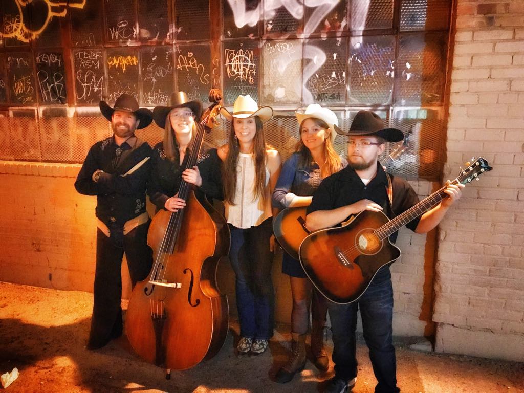 Kristina Jacobsen with the University of New Mexico’s Honky-Tonk Ensemble