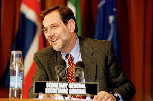 Dr. Javier Solana serving as Secretary General for NATO.